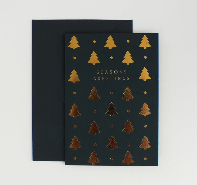 Seasons Greetings Christmas Tree Christmas Card