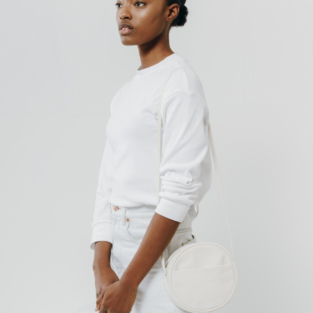 Small Canvas Circle Purse