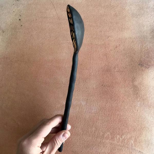 Black + Gold Dash Spoon