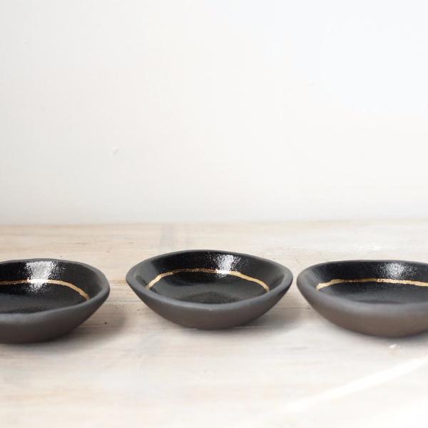 Black + Gold Ring Dish
