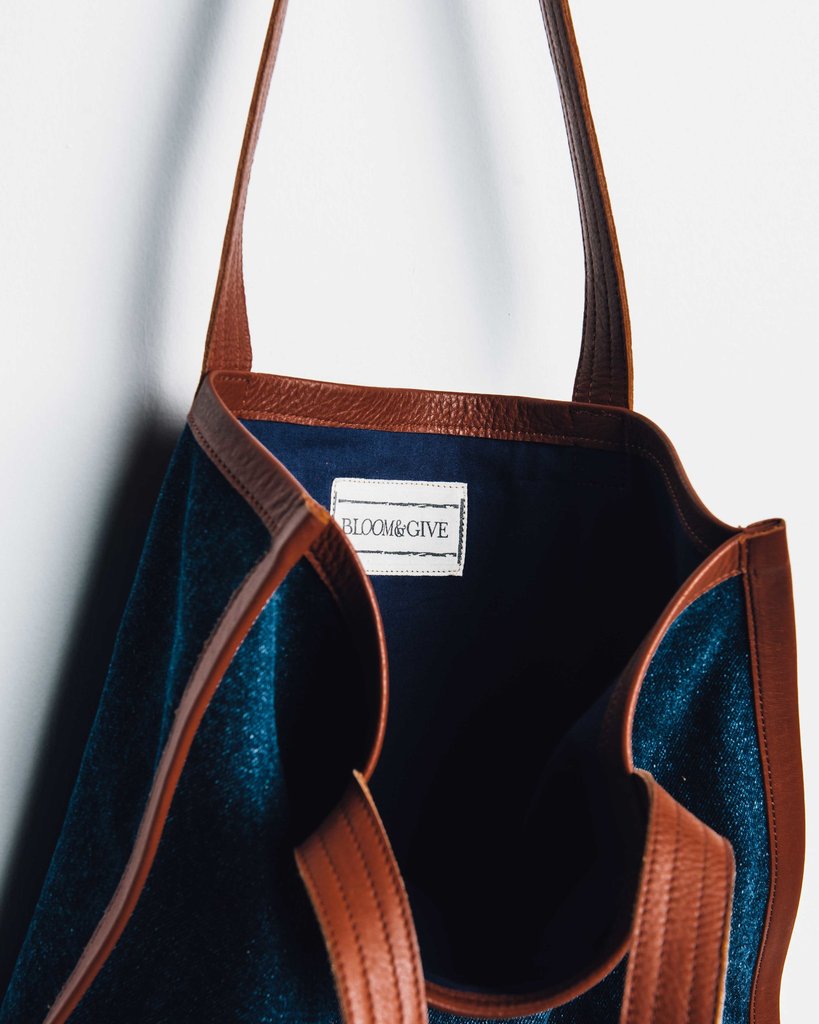 Elise Denim Tote