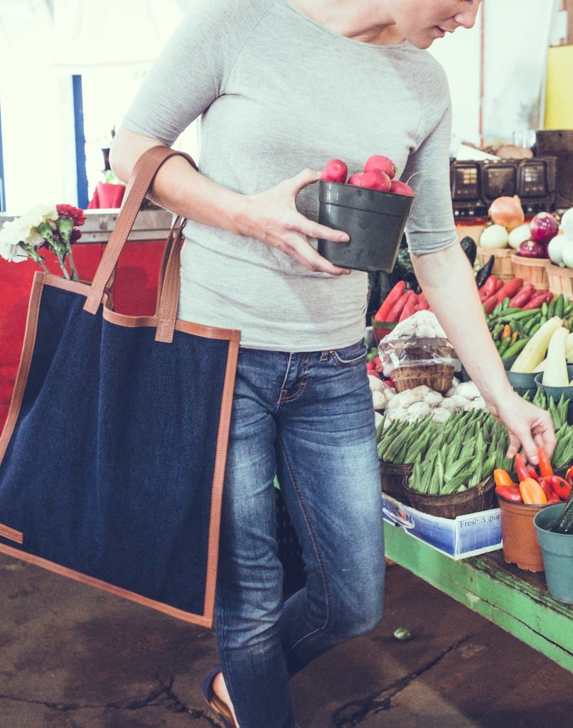 Elise Denim Tote