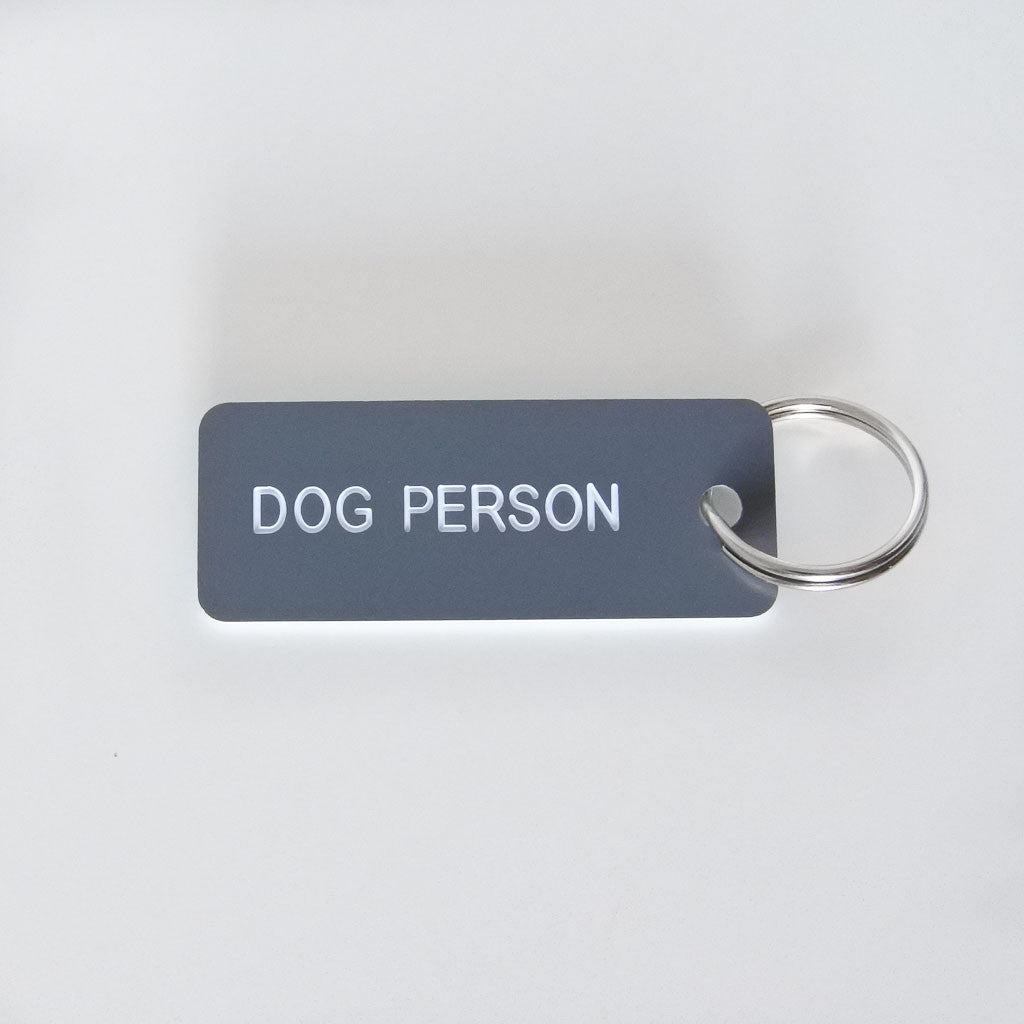 Dog Person Keytag