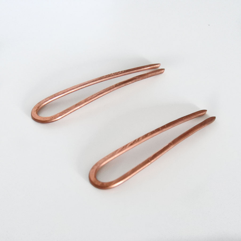 Copper Hairpin Tiny Duo